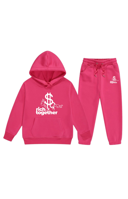 Girls Original Logo Pullover sweatsuits