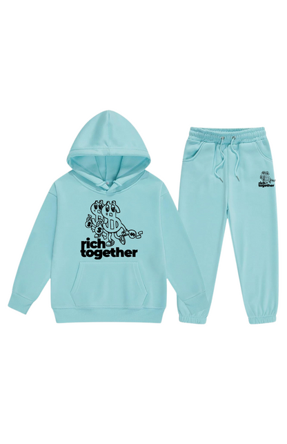 Boys Double Trouble Logo Pullover Sweatsuits