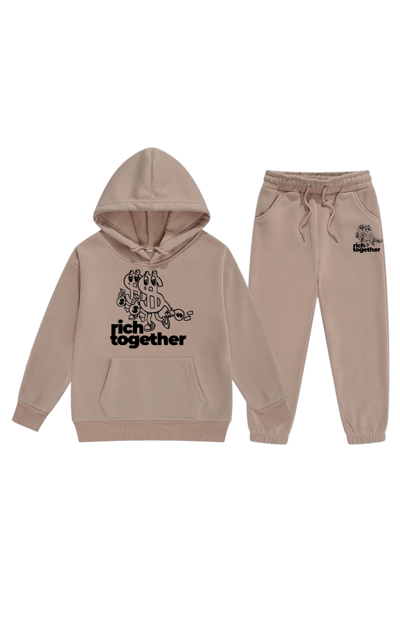 Boys Double Trouble Logo Pullover Sweatsuits