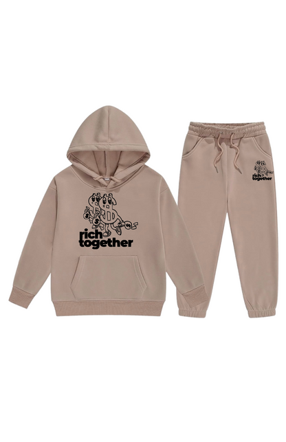 Boys Double Trouble Logo Pullover Sweatsuits