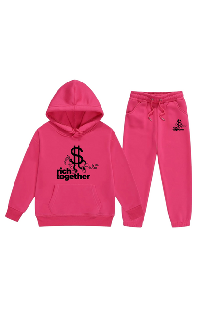 Girls Original Logo Pullover sweatsuits