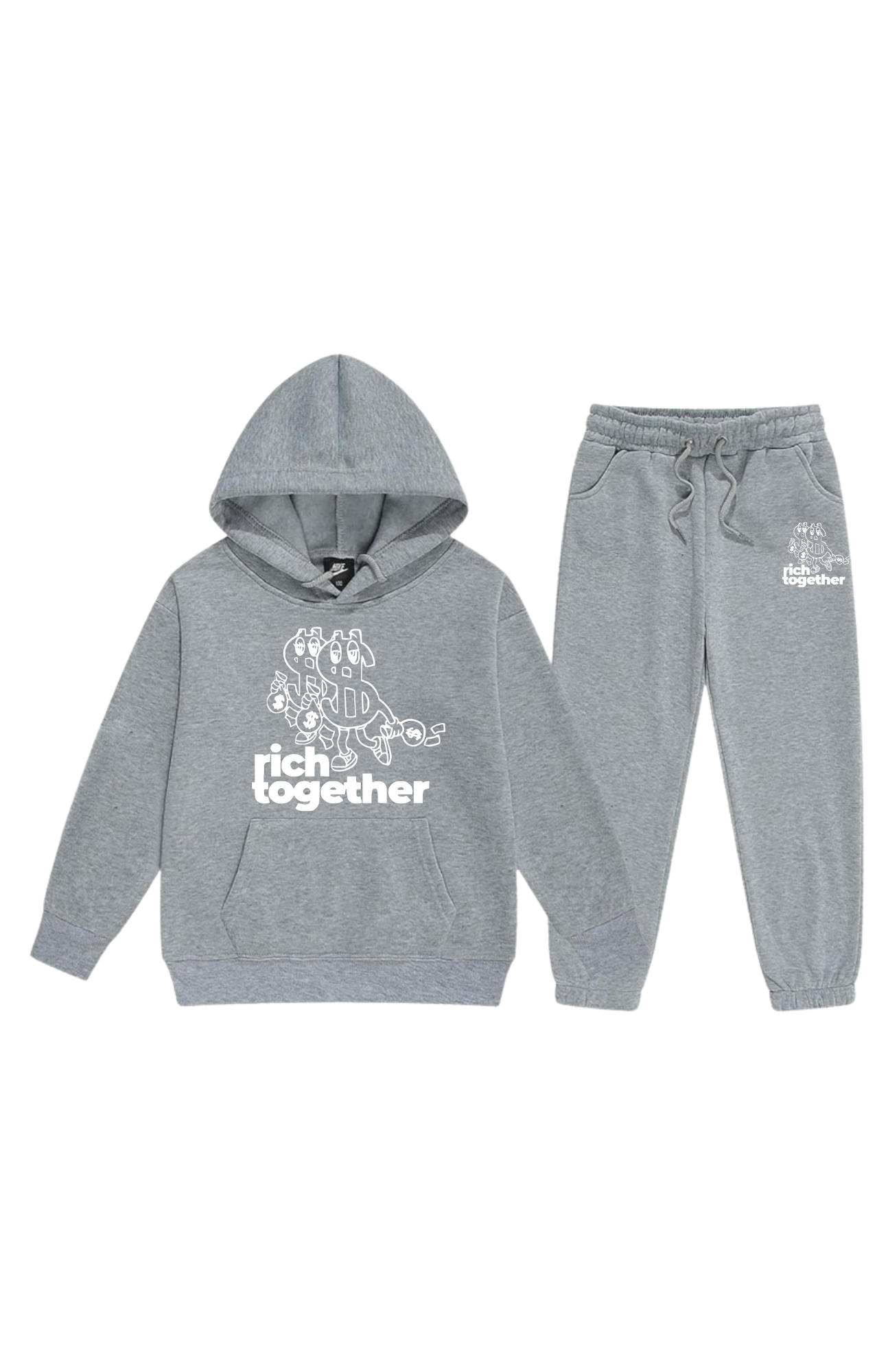 Boys Double Trouble Logo Pullover Sweatsuits