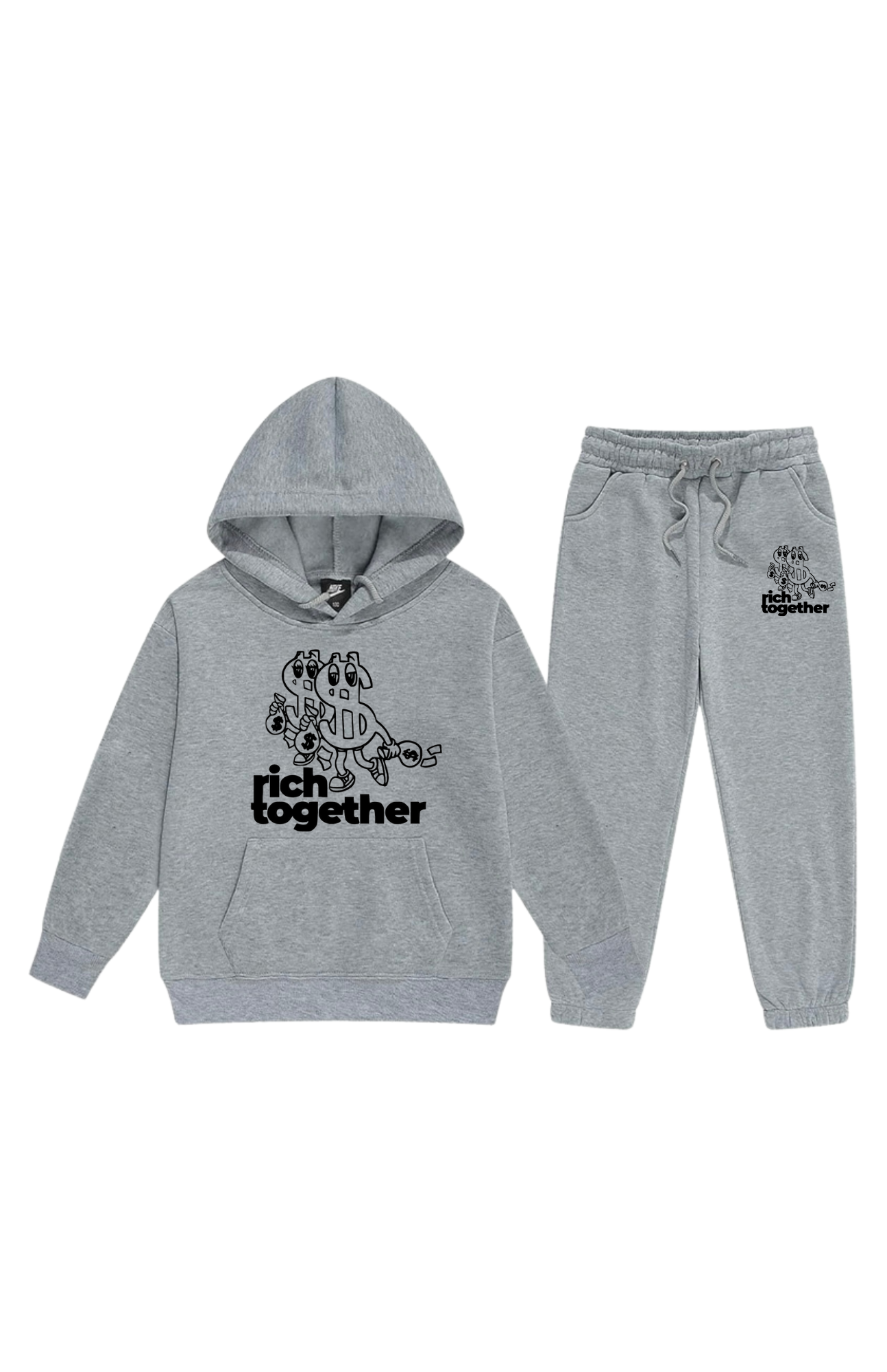 Boys Double Trouble Logo Pullover Sweatsuits