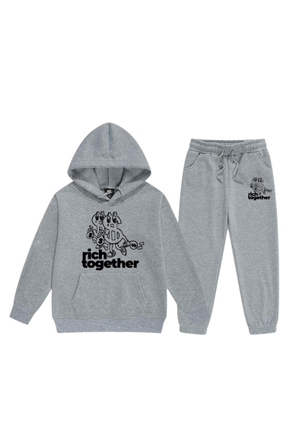 Boys Double Trouble Logo Pullover Sweatsuits