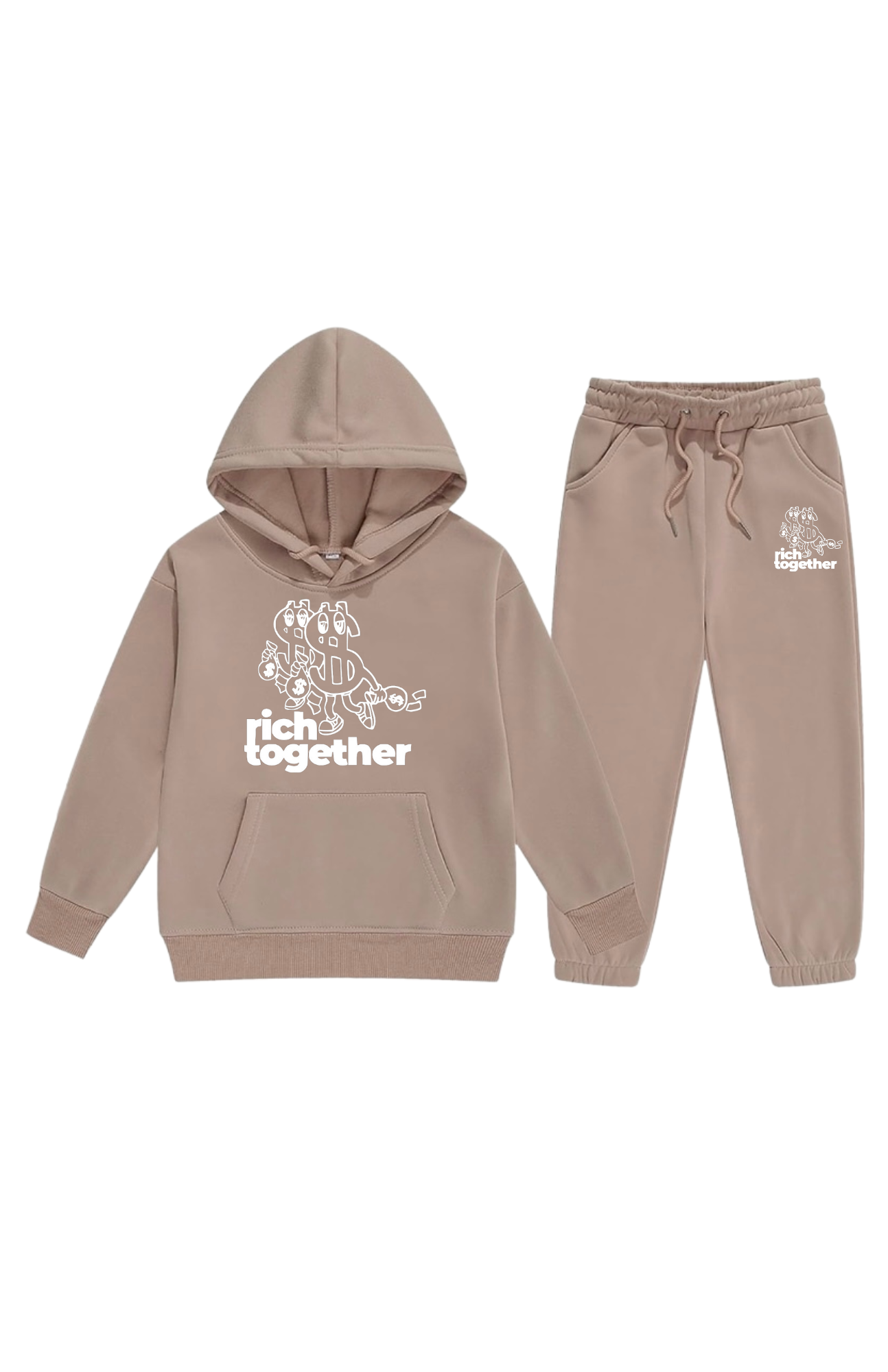 Boys Double Trouble Logo Pullover Sweatsuits